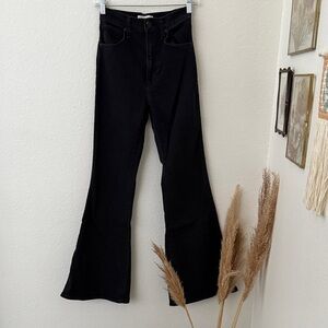 Abercrombie & Fitch Black Ultra High Rise Flare Jeans